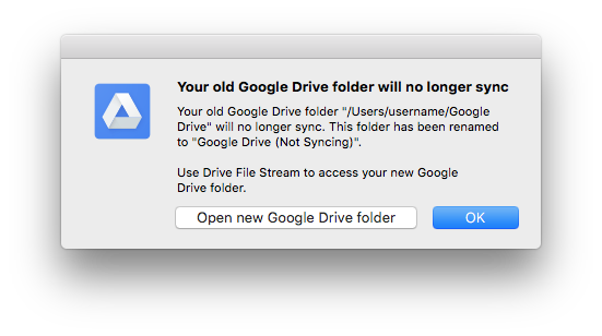 This Legacy Drive App Google Drive For Mac/pc Is No Longer Syncing